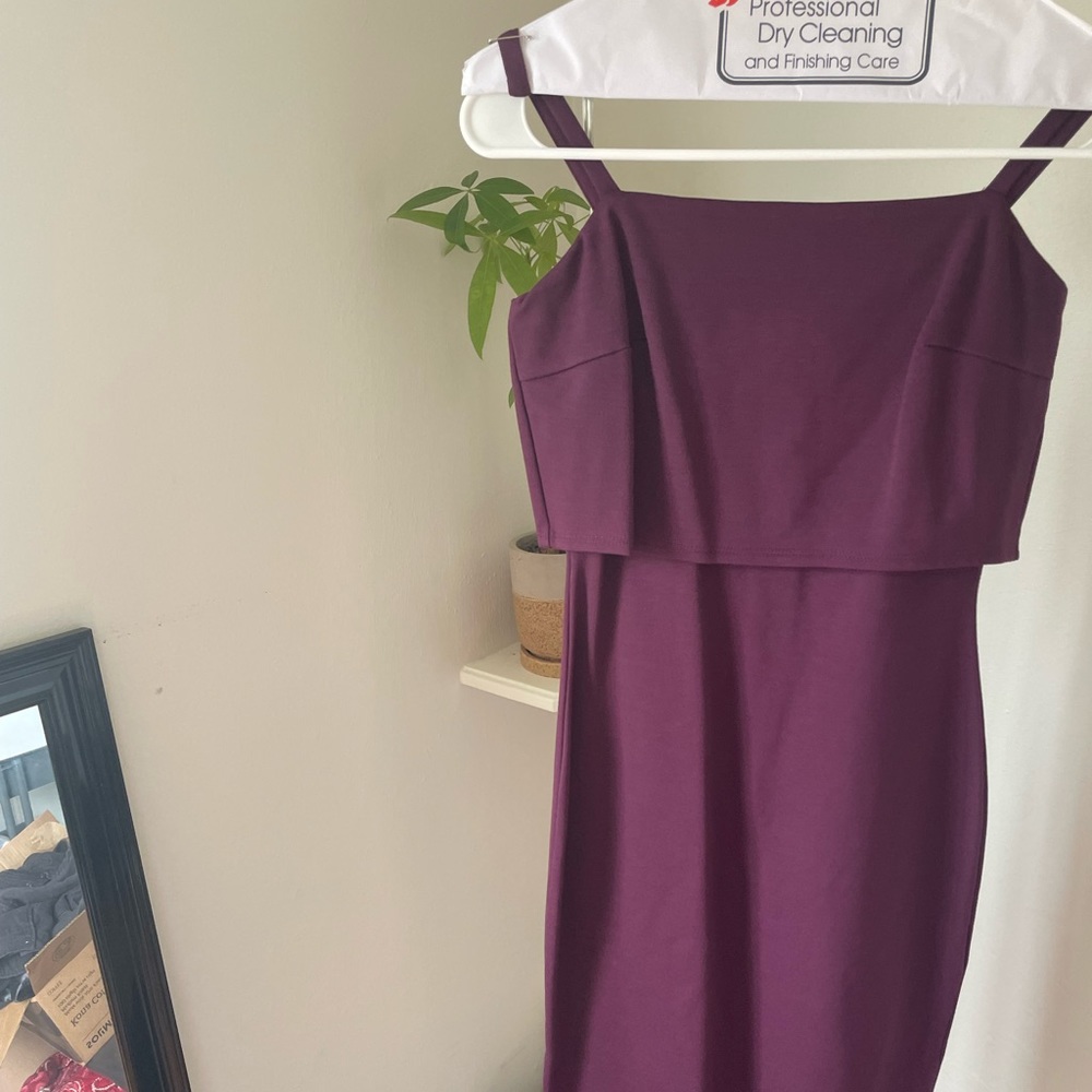 Maroon spaghetti strap dress